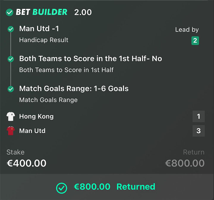 €800.00 RETURNED